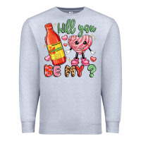 Heather Grey will you be my Premium Sweatshirt - LillyAllenDesigns