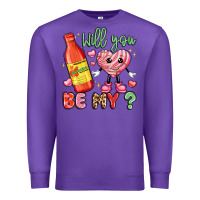 Purple will you be my Premium Sweatshirt - LillyAllenDesigns