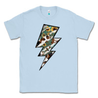 Dusty Blue Lightning Bolt Classic Tee - JahusDesignShop