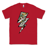 Red Lightning Bolt Classic Tee - JahusDesignShop