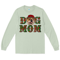Matcha Christmas English Bulldog Mom Long Sleeve Tee - RanaPortraitStore