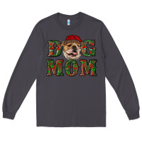 Smoke Christmas English Bulldog Mom Long Sleeve Tee - RanaPortraitStore