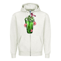 Western Cactus Cold Frappe Zipper Hoodie | Teevron