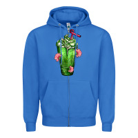 True Royal Western Cactus Cold Frappe Zipper Hoodie - FaDigitalArtStudio