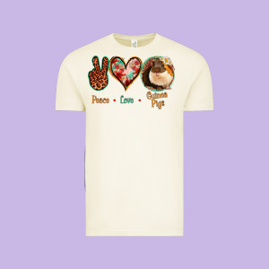 Peace Love Guinea Pigs Vintage Tee Designed By Bettercallsaul
