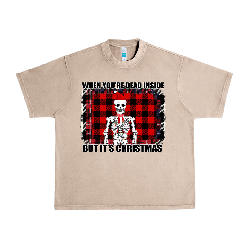When You Re Dead Inside But It Christmas Skeleton Urban Heavy Tee by Bettercallsaul | Teevron
