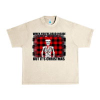 Sandshell When You re Dead Inside But It Christmas Skeleton Urban Heavy Tee - Bettercallsaul
