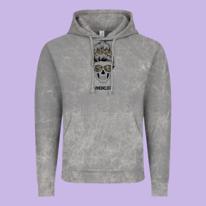 Feminine Camouflage Patterned Mom Skull Vintage Hoodie Designed By Bettercallsaul
