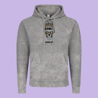 Feminine Camouflage Patterned Mom Skull Vintage Hoodie Designed By Bettercallsaul