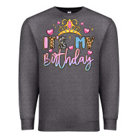Charcoal Heather its my birthday la Premium Sweatshirt - LillyAllenDesigns