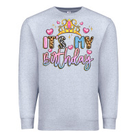 Heather Grey its my birthday la Premium Sweatshirt - LillyAllenDesigns