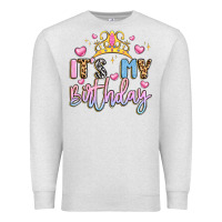 Oatmeal Heather its my birthday la Premium Sweatshirt - LillyAllenDesigns