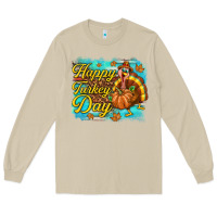 Mushroom Happy Turkey Day Long Sleeve Tee - texasbilliewilder