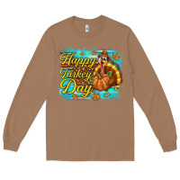Toasted Coconut Happy Turkey Day Long Sleeve Tee - texasbilliewilder