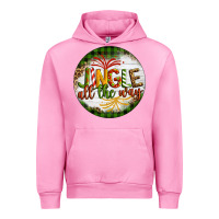 Fuchsia Pink Christmas Jingle Urban Hoodie - Artiststas