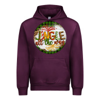 Mauve Wine Christmas Jingle Urban Hoodie - Artiststas