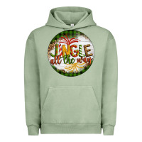 Pigment Oil Green Christmas Jingle Urban Hoodie - Artiststas