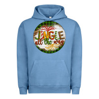 Pigment Pebble Blue Christmas Jingle Urban Hoodie - Artiststas