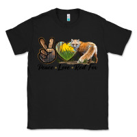 Black Peace Love Red Fox Classic Tee - LillyAllenDesigns