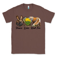 Chestnut Peace Love Red Fox Classic Tee - LillyAllenDesigns