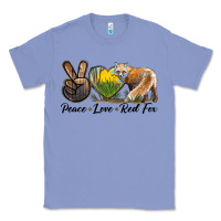Colony Blue Peace Love Red Fox Classic Tee - LillyAllenDesigns