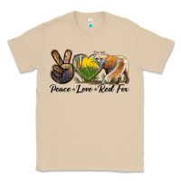 Mushroom Peace Love Red Fox Classic Tee - LillyAllenDesigns