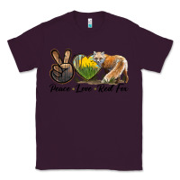Plum Peace Love Red Fox Classic Tee - LillyAllenDesigns