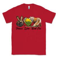 Red Peace Love Red Fox Classic Tee - LillyAllenDesigns
