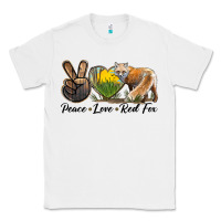 White Peace Love Red Fox Classic Tee - LillyAllenDesigns