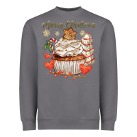Storm merry christmas cupcake Heavyweight Sweatshirt - CowGirlArtShop