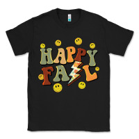 Black happy fall smiley face Classic Tee - BarkalooDesign