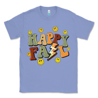 Colony Blue happy fall smiley face Classic Tee - BarkalooDesign