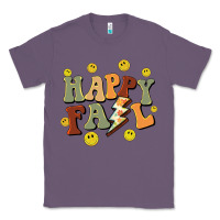 Lavender happy fall smiley face Classic Tee - BarkalooDesign