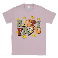 Lilac happy fall smiley face Classic Tee - BarkalooDesign