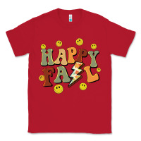 Red happy fall smiley face Classic Tee - BarkalooDesign