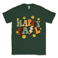 Sports Green happy fall smiley face Classic Tee - BarkalooDesign