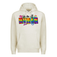 Oatmeal Heather we are all human Premium Hoodie - FaDigitalArtStudio