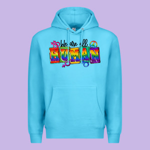 We Are All Human Premium Hoodie Designed By Fadigitalartstudio