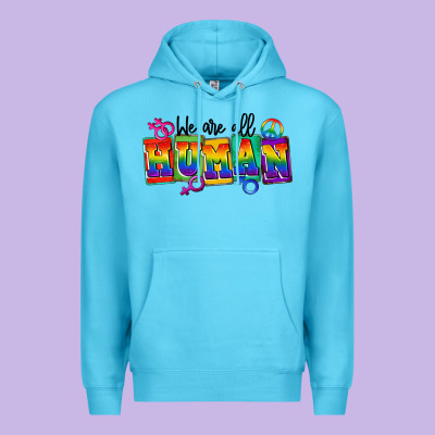 We Are All Human Premium Hoodie Designed By Fadigitalartstudio