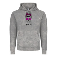 Cloud Rock Purple Glitter, Leopard Patterned Mom Skull Vintage Hoodie - Bettercallsaul