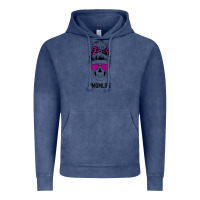 Vintage Denim Purple Glitter, Leopard Patterned Mom Skull Vintage Hoodie - Bettercallsaul