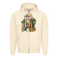 Sandshell Mexican Hot Coffee Cup Zipper Hoodie - FaDigitalArtStudio