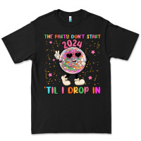 Black the party don t start til i drop in Premium Tee - MaliasSmallBusiness