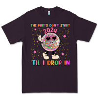 Plum the party don t start til i drop in Premium Tee - MaliasSmallBusiness