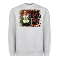 Heather Grey omg santa i know him elf Heavyweight Sweatshirt - CowGirlArtShop