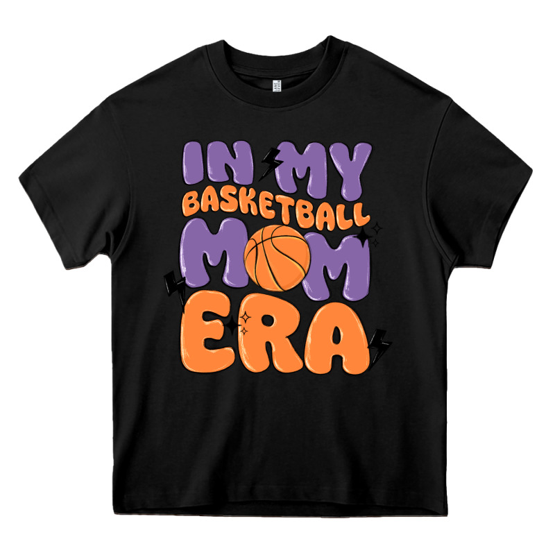 In My Basketball Mom Era Heavy Core Tee by MaliasSmallBusiness | Teevron