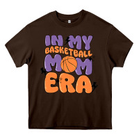Chocolate Brown in my basketball mom era Heavy Core Tee - MaliasSmallBusiness