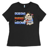 Reading Because Murder Is Wrong Ladies Tee | Teevron