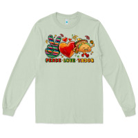 Matcha Peace love tacos Long Sleeve Tee - NancyCooperArtShop