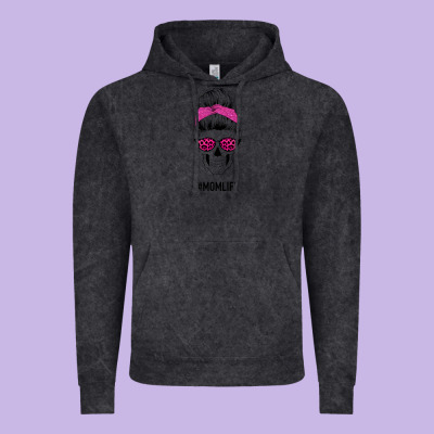 Pink Glitter, Leopard Pattern Mom Skull Vintage Hoodie Designed By Bettercallsaul